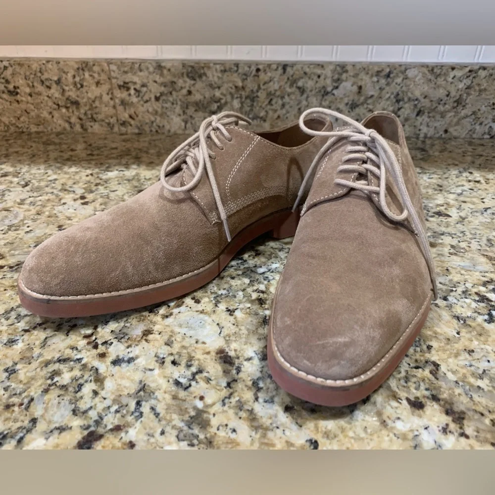 Peter Huber Tan Suede Oxford Dress Shoes Men’s 7 Live Tech